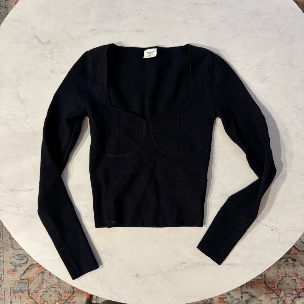 Abercrombie square neck long sleeve